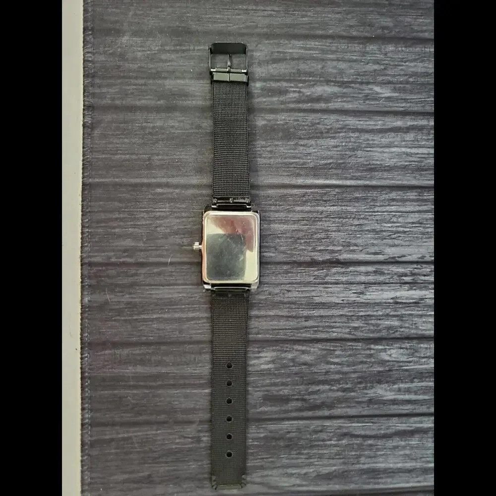 Vintage‎ Look Duaga Men's BlkTank Dress Watch Japan Quartz